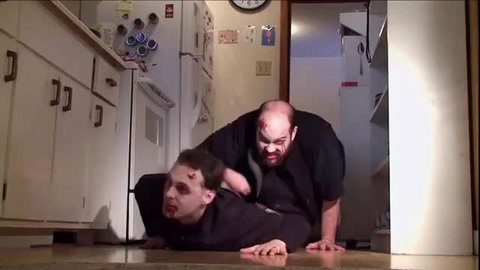 Kathryn Foran in zombie massacre food fetish scene, naked cumshot action