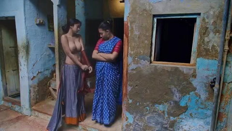 Prakriti Dutta Mukherjee topless busty with Debleena Sen in saree, Dispassionate Love nude scene