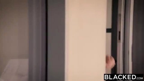 Leah Gotti ebony teen hand grips big black cock closeup