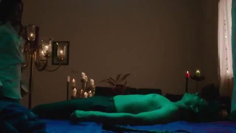 Megha Prasad nude green glow sexy pose Indian actress hot thumbnail