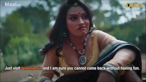 Desi Indian beauty in sheer yellow saree, deep cleavage tease