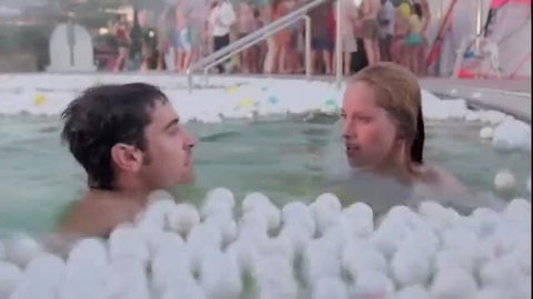 Emily Hamilton nude in steamy bubble pool sex scene with man