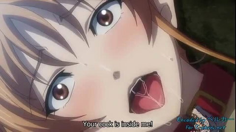 Busty anime wife teacher ahegao face with cock in mouth closeup