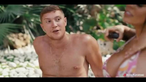 Luna Star grabs Ariana Van X outdoors in bikini, Digital Playground