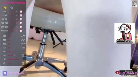 Busty Asian cam girl squirts wildly on huge dildo in pink studio