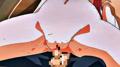 Hentai girl spreads legs exposing shaved pussy penetrated by small cock