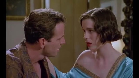 Kate Beckinsale topless in silk dress, nude scene from Haunted 1995