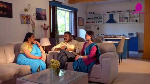 Indian plump MILFs in sarees erotic family threesome scene