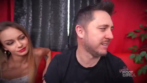 Naomi Swann teases guy with feet in Bratty Foot Girls scene