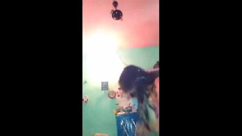 Indian mature aunty with ponytail pounded hard by young lover