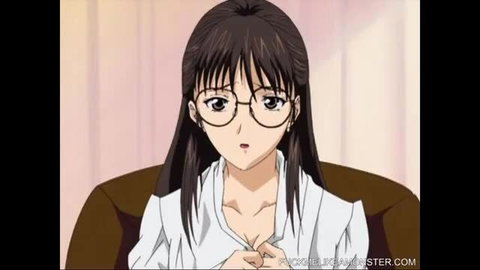 Petite anime babe Rei Ayanami glasses fingering intense orgasm