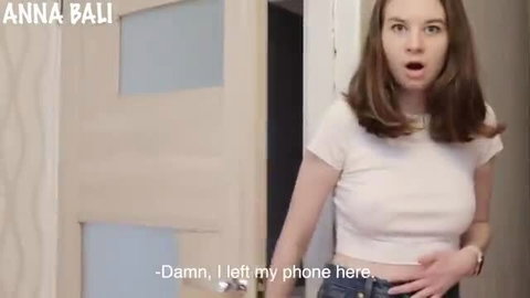 Anna Bali shocked in white crop top and jeans, damn I left my phone here