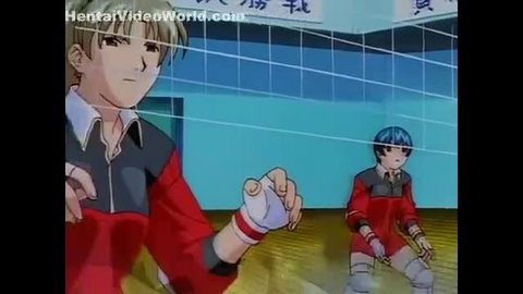 Angels in the Court: anime boys playing volleyball in sportswear