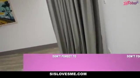 Blonde stepsister teases in bedroom, POV blowjob preview