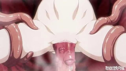 Hentai girl pussy penetrated by thick red tentacle in StickySpoodge Tenta time vol.1