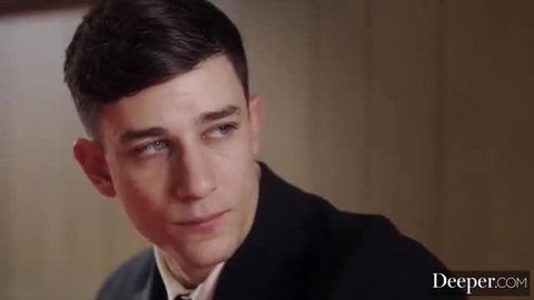 Handsome suited man with intense gaze in Deeper porn thumbnail