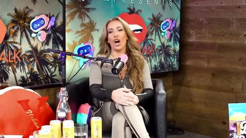 Richelle Ryan on Talk Show in Sexy Outfit Teaching Orgasms