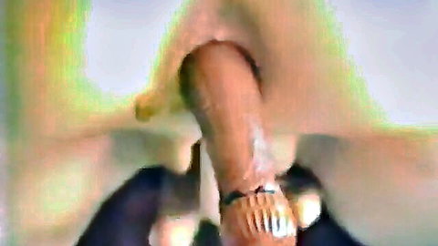 Close-up champagne bottle anal insertion in explicit fetish video