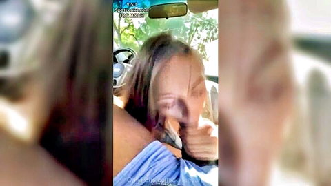 POV interracial blowjob and handjob in car with BBC on OnlyFans
