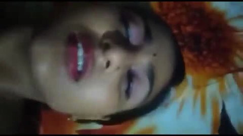 Deshi bhabhi closeup face in ecstasy, lips parted, eyes half-closed