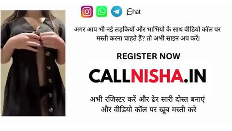 Indian woman in black dress flashing big tits, register for video call now