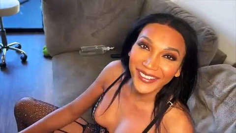 Yasmin Lee & Eva Cassini in sexy lingerie smiling seductively