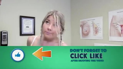 Blonde Meat Stick in doctor's office asks to like video, teasing suppository fun