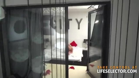 Amirah Adara nude on bed in balcony door, sexy tease