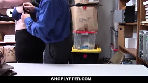 Busted Babysitter caught shoplifting, security strips her top in backroom