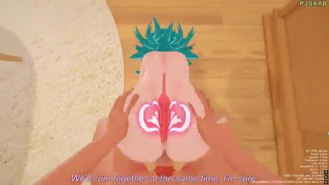 Tatsumaki green-haired ass spread for anal creampie One Punch Man hentai