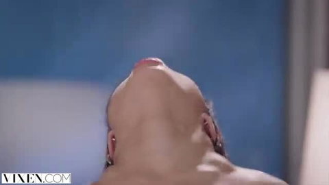Jade Kush neck arched back nude in Vixen scene
