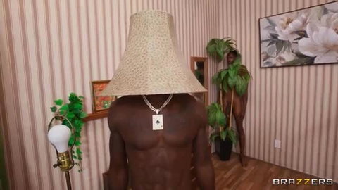 Ryan Reid as lampshade head black stud in Glory House Episode 2