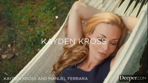 Kayden Kross relaxes in hammock, blonde beauty Deeper preview