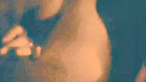 Blurry close-up of nude woman touching thigh in dim light, Spun Fun Part 2
