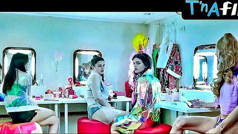 Louise Grinberg underwear scene with Asian models in dressing room