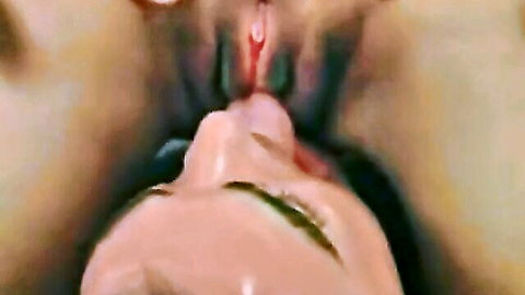 Super hot teen Filipina getting intense cunnilingus close-up