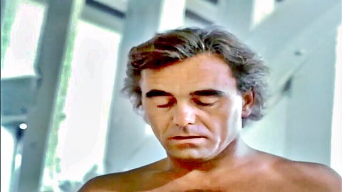 Odette Burel French Satisfaction 1983 thumbnail: shirtless mature man with wavy hair, eyes closed
