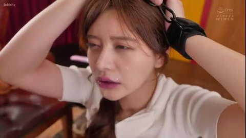 Hinata Marin bound, drooling, teary-eyed in JAV massage tease