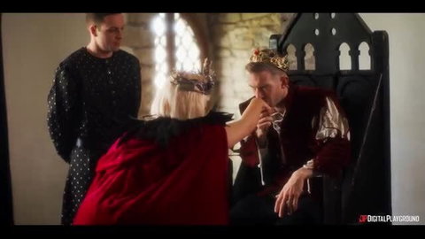 MILF Rebecca More fingers king Danny D's mouth in Crooked Throne