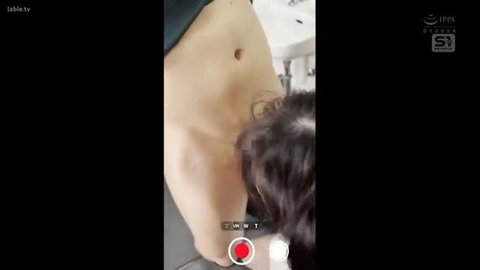 Oto no Rezu belly exposed, masseur licks navel in JAV aphrodisiac tease