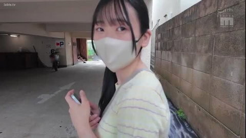 Japanese Natsume 21 sucks two cocks in JAV debut blowbang