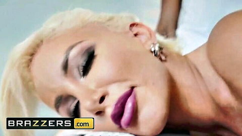 Nicolette Shea in sensual big tit interracial massage, Brazzers