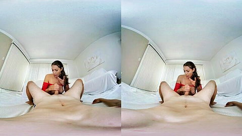 Bella Rolland nude, spreading legs and exposing pussy in POV closeup