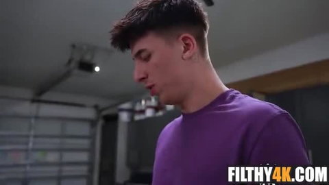 Ethan Seeks in purple tee Can't Say No, hot closeup face gaze