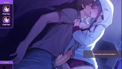V-LOVER KURONUMA YUI hentai game scene fingering kissing big tits