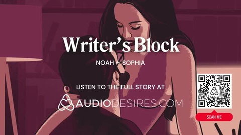 Writer's Block: Noah gropes busty Sophia from behind in erotic embrace