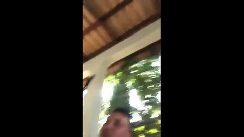 Asian couple romantic home sex, wife POV blowjob closeup