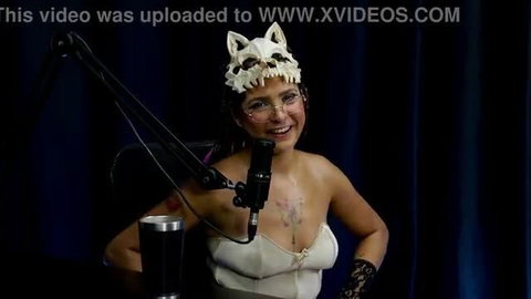 Barbara Sol in skull mask bares tits in Never Have I Ever striptease
