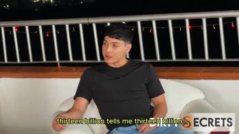 Asian twink on balcony spills 13 billion secrets in hot interview