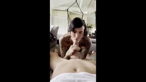 Bobbii Rose fellates Brooklyn Roberts in hot oral scene